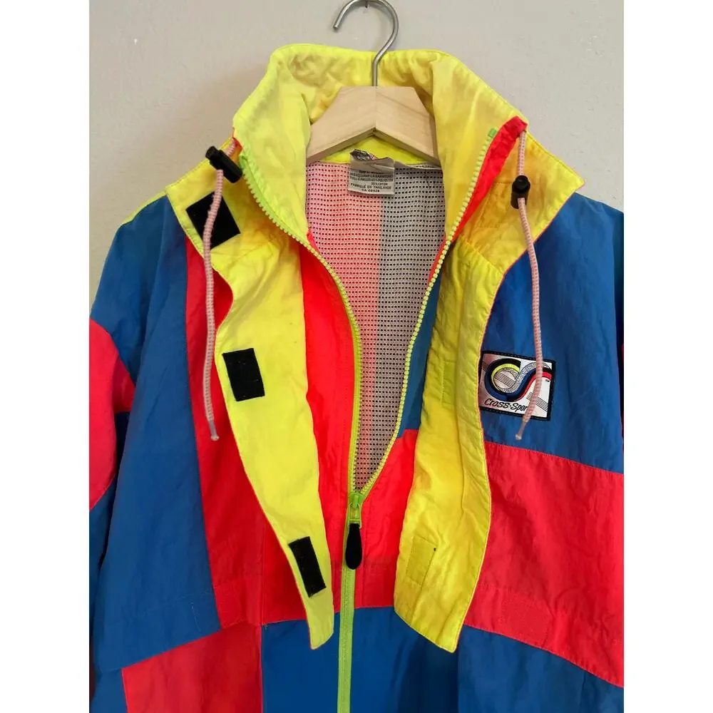 Prince Men's Tennis Vintage Neon 1980-1990 Windbreaker Small